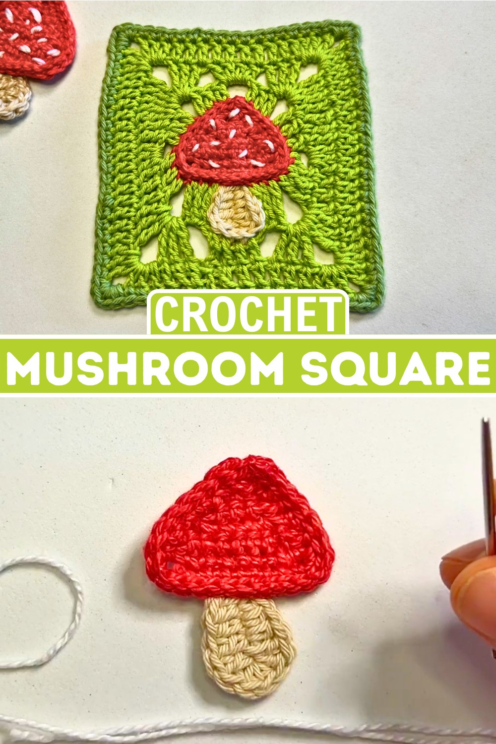 Crochet Mushroom Square