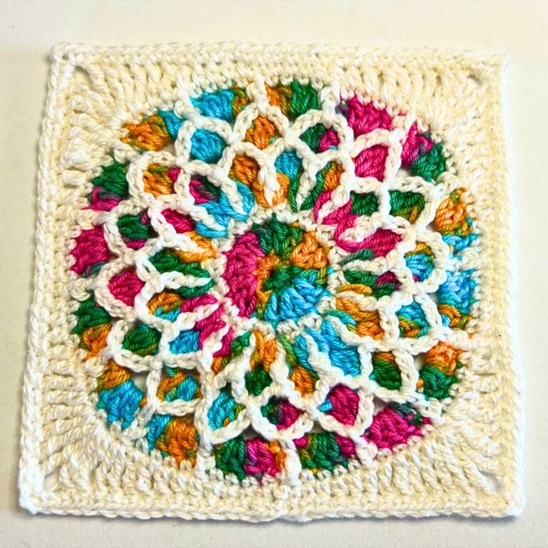 Crochet Stunning Stained Glass Granny Square