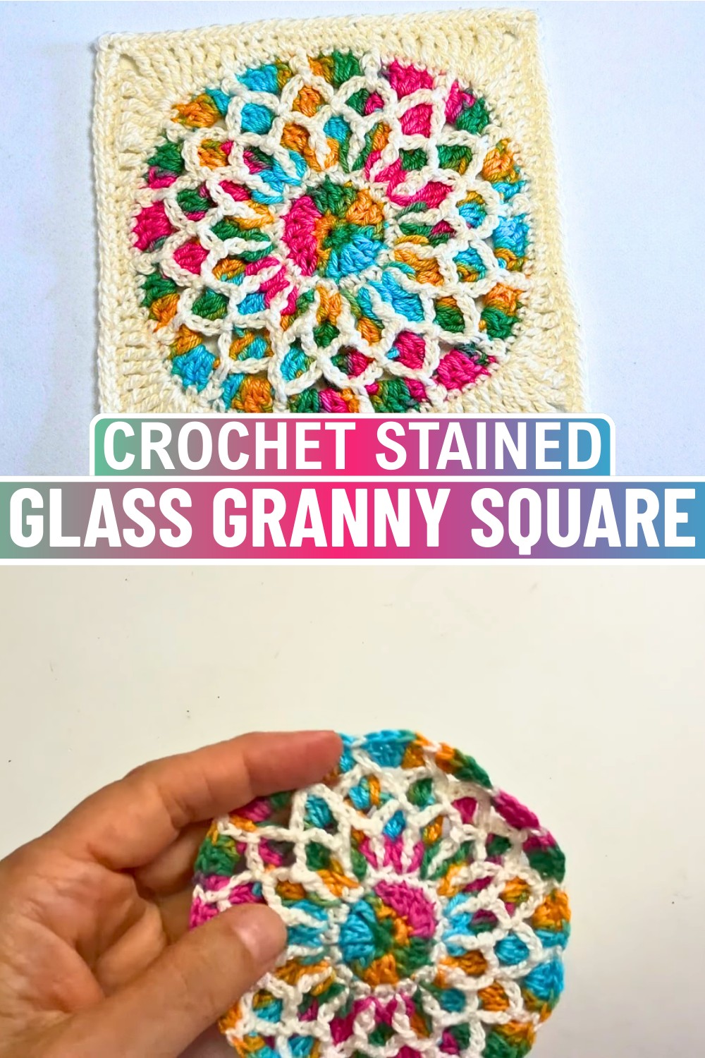 Crochet Stunning Stained Glass Granny Square