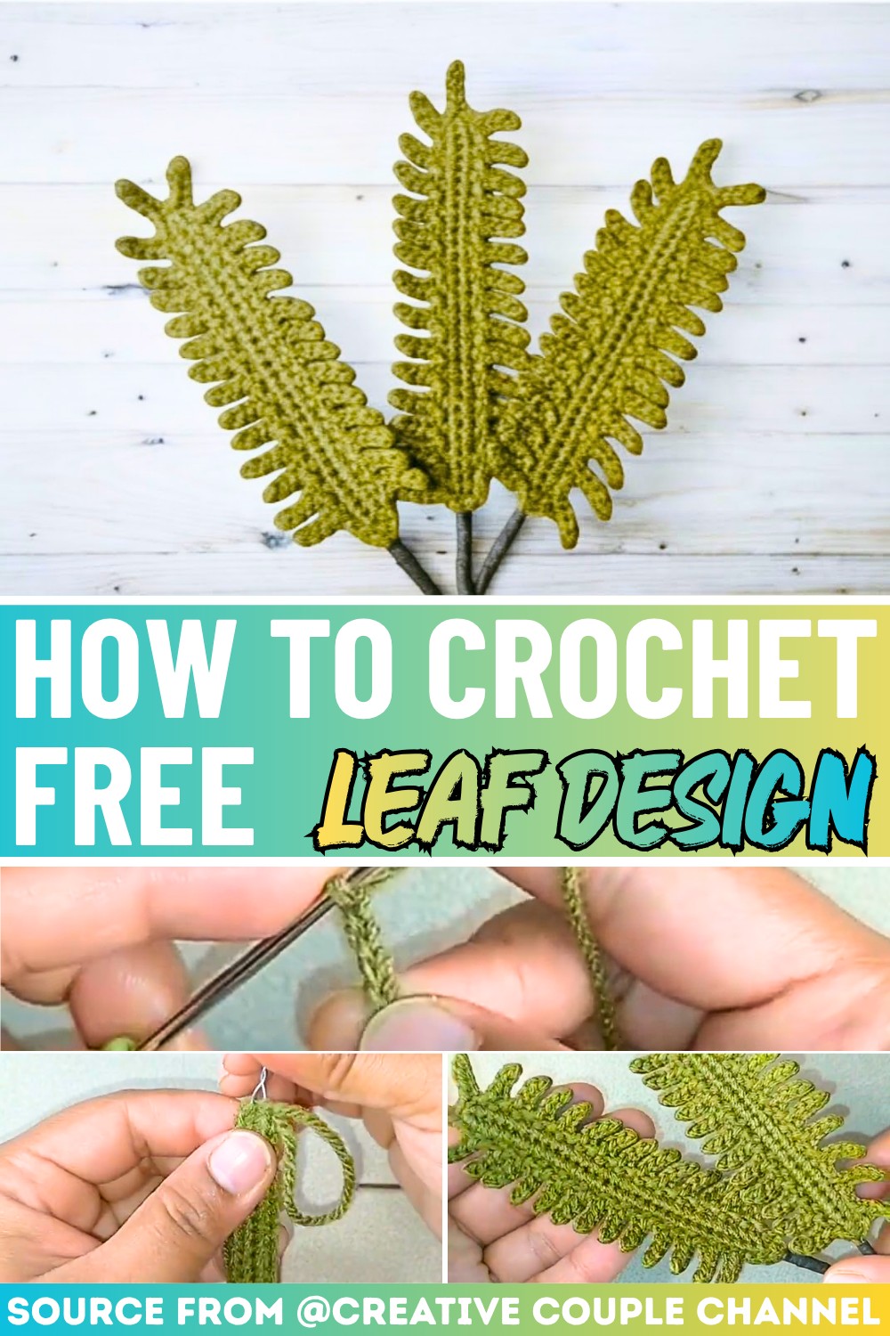 Beginner-Friendly Pattern For Crochet Leaf Design