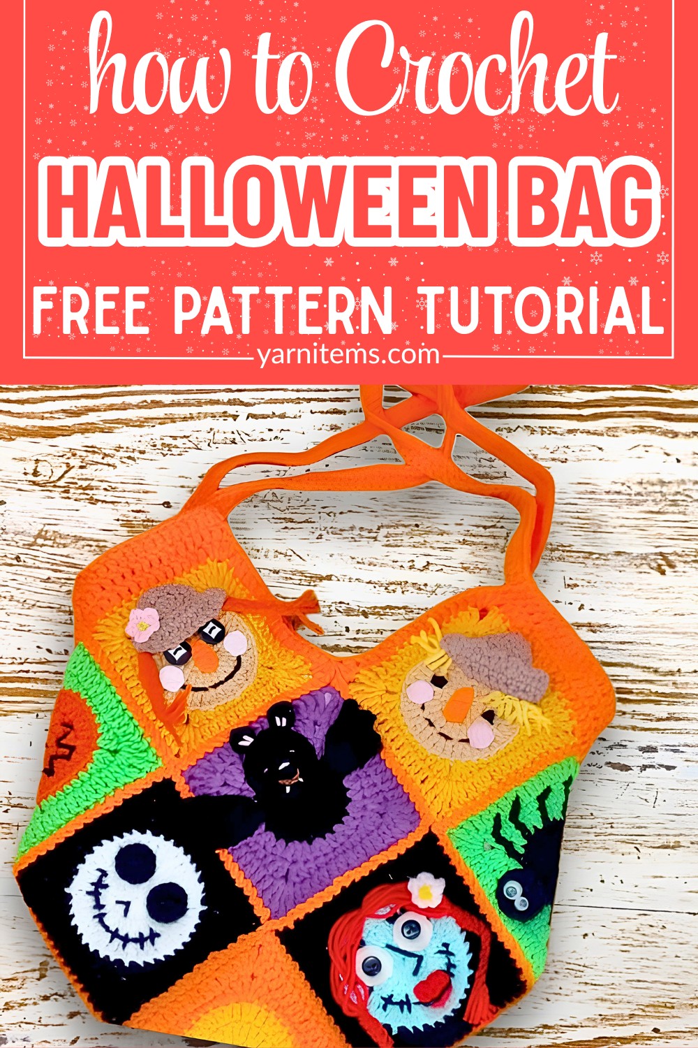 Crochet Halloween Bag Tutorial For Making Your Own Treat Bag