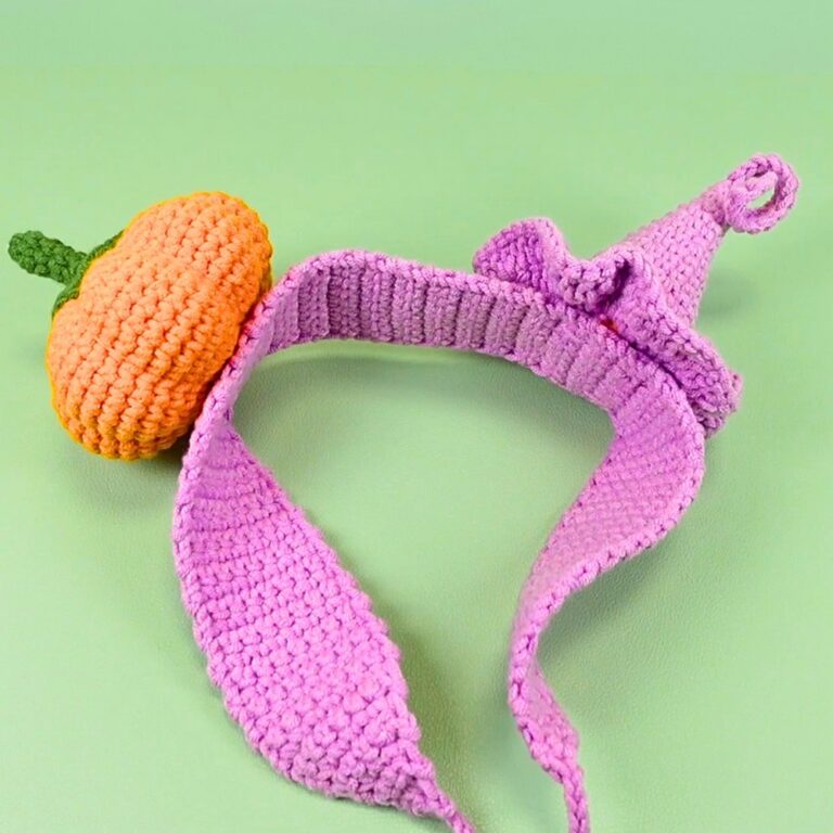 Crochet a Cute Witch Hat and Pumpkin Headband for Halloween