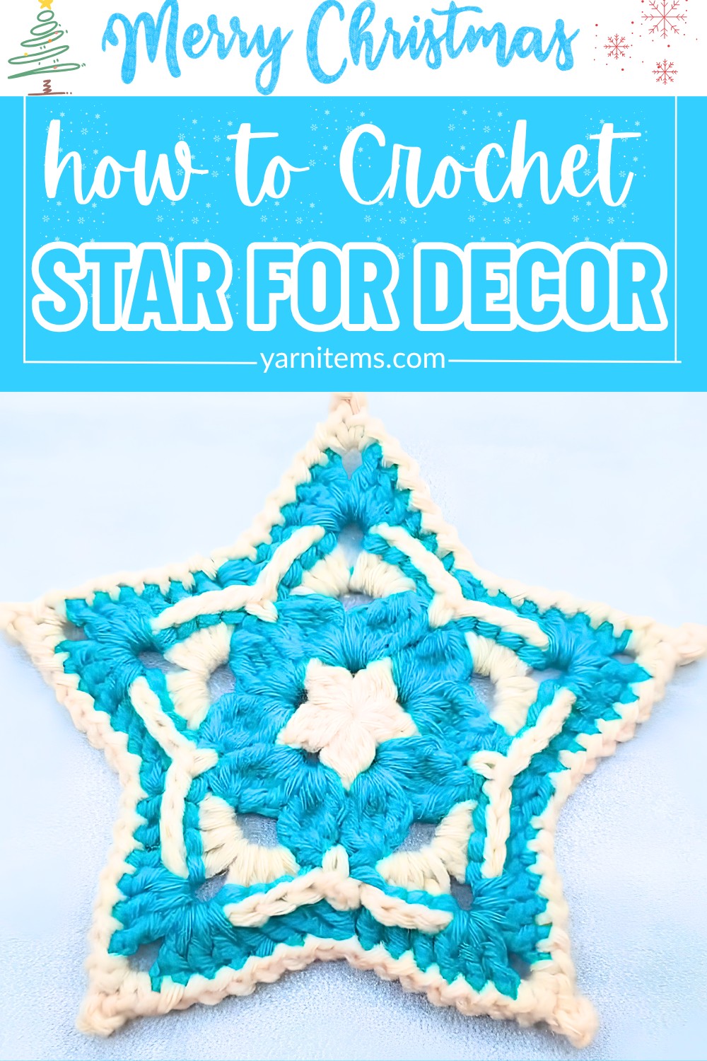 Easy Crochet Christmas Star Pattern For Festive Decor