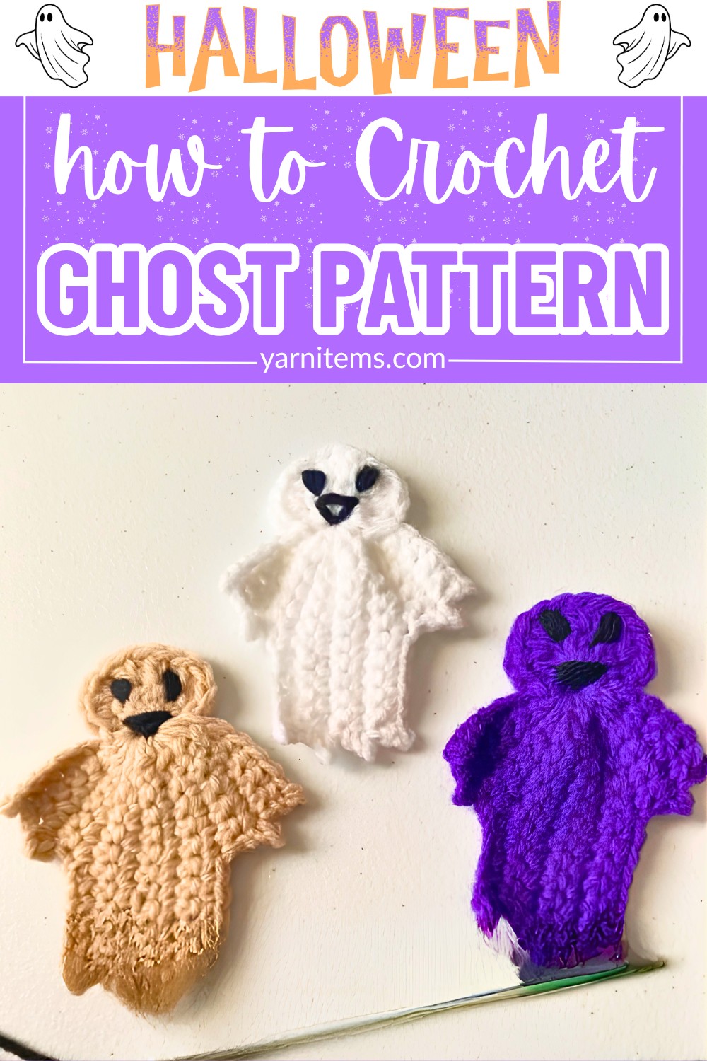 Easy Crochet Ghost Pattern - Perfect For Halloween Décor