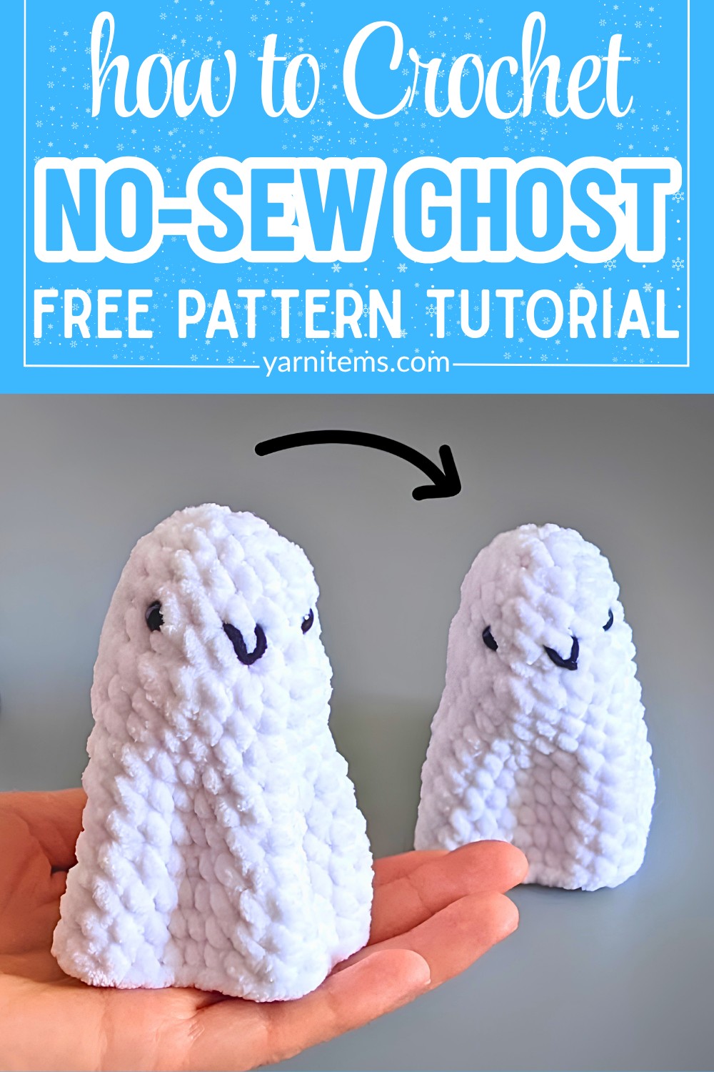 Simple No-Sew Crochet Ghost Pattern – Perfect for All Skill Levels