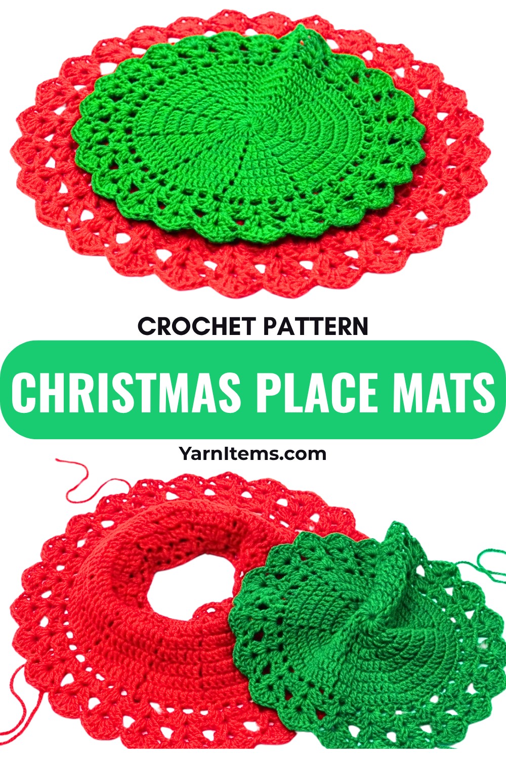 Crochet Christmas Place Mats For Beginner-Friendly Pattern