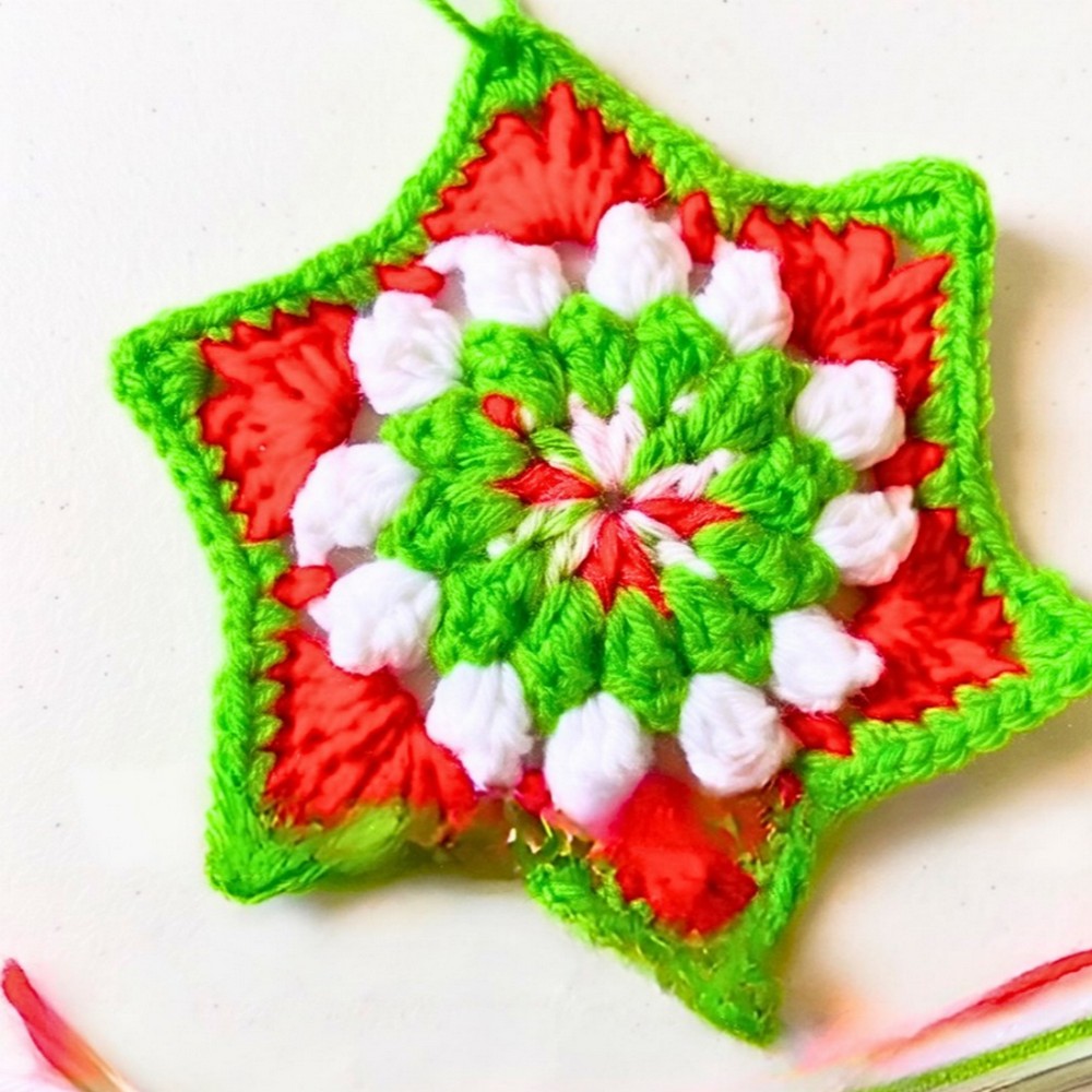 Crochet Christmas Star For Easy Holiday Decor