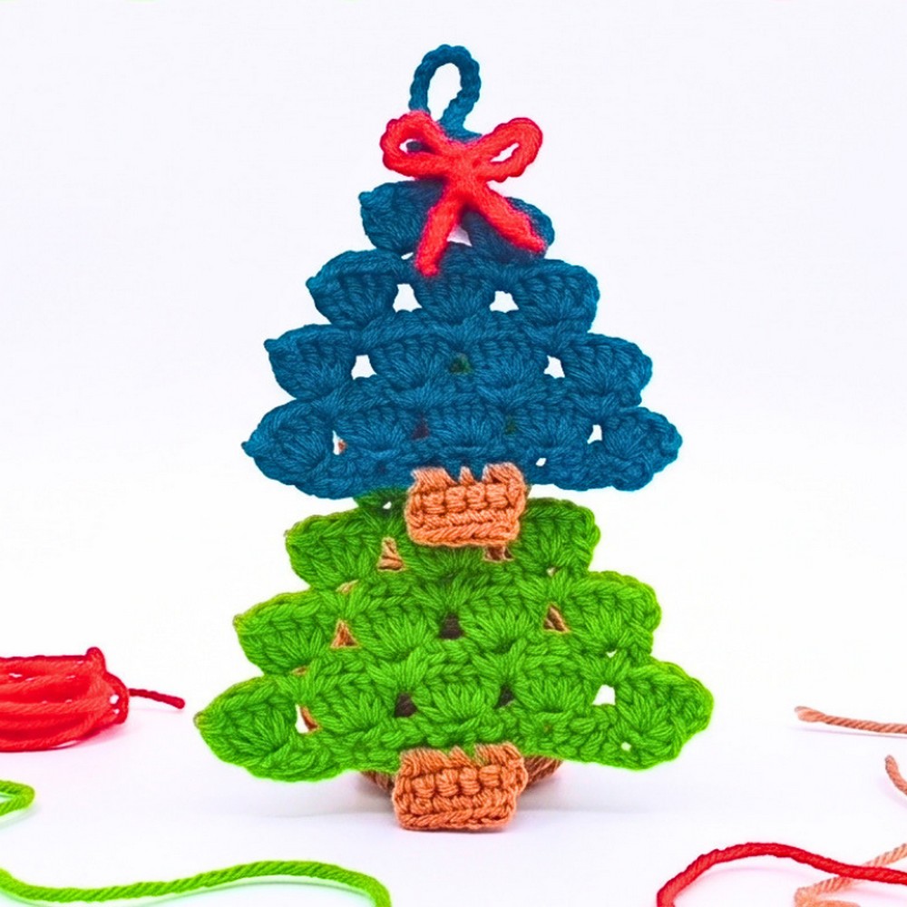 Crochet Christmas Tree Decoration For Beginner-Friendly Pattern