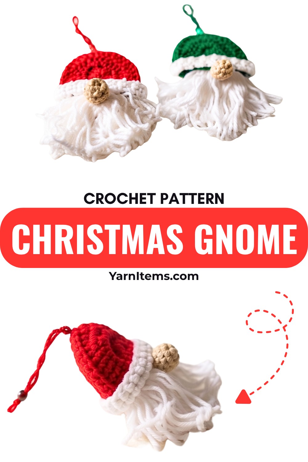 Easy Crochet Christmas Gnome Pattern For Holiday Decor