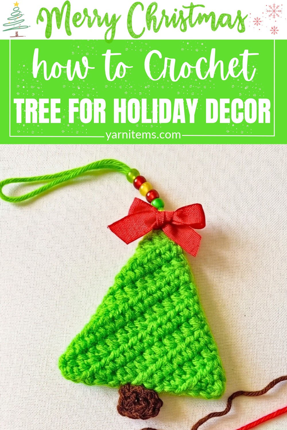 Easy Crochet Christmas Tree Pattern For Holiday Decor