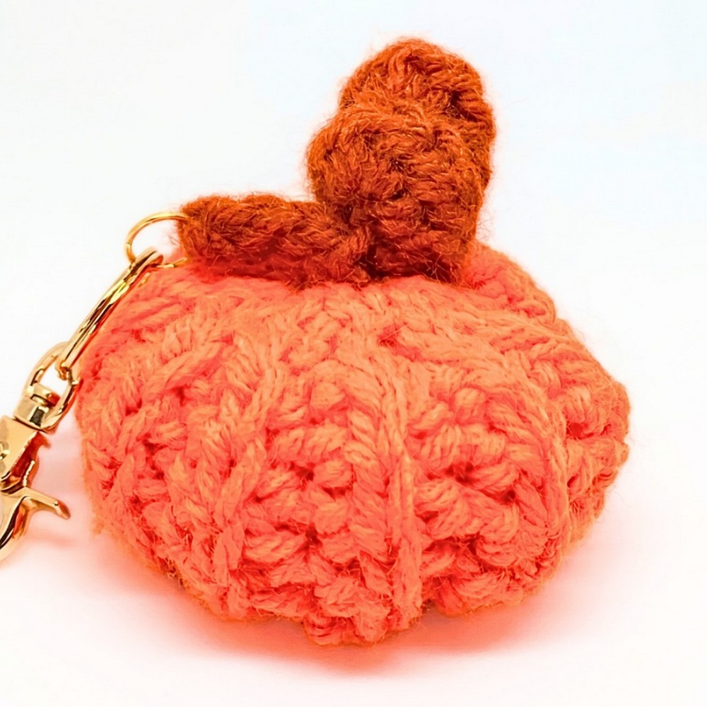 "Easy Crochet Pumpkin Pattern For Fall Decor or Keychains