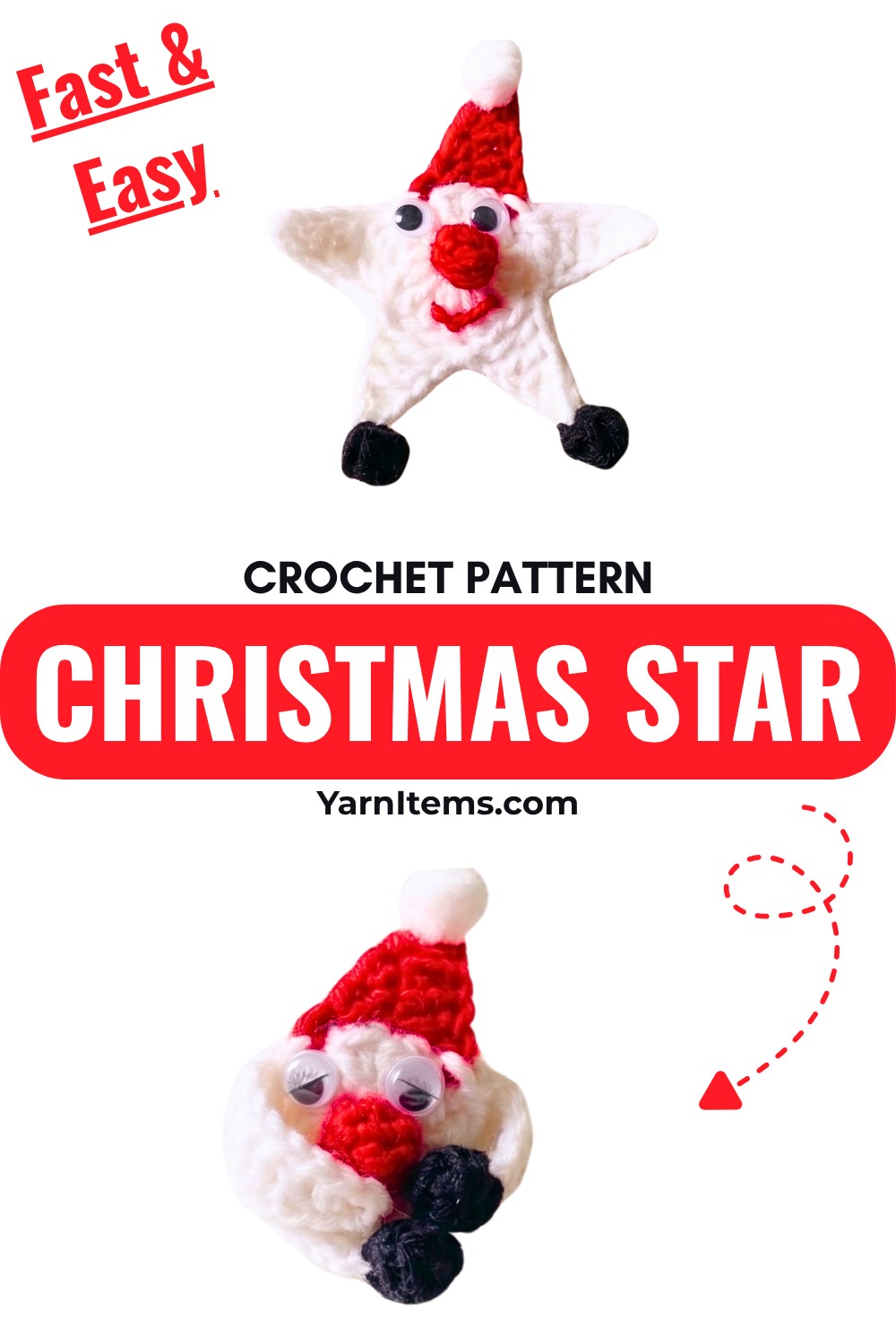 Fast & Easy Crochet Christmas Star Pattern