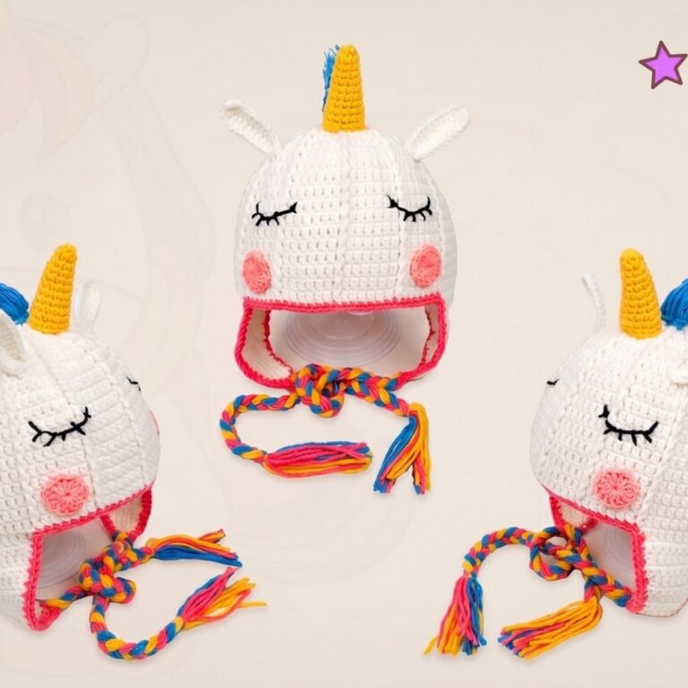 How to Crochet a Magical Unicorn Hat Tutorial