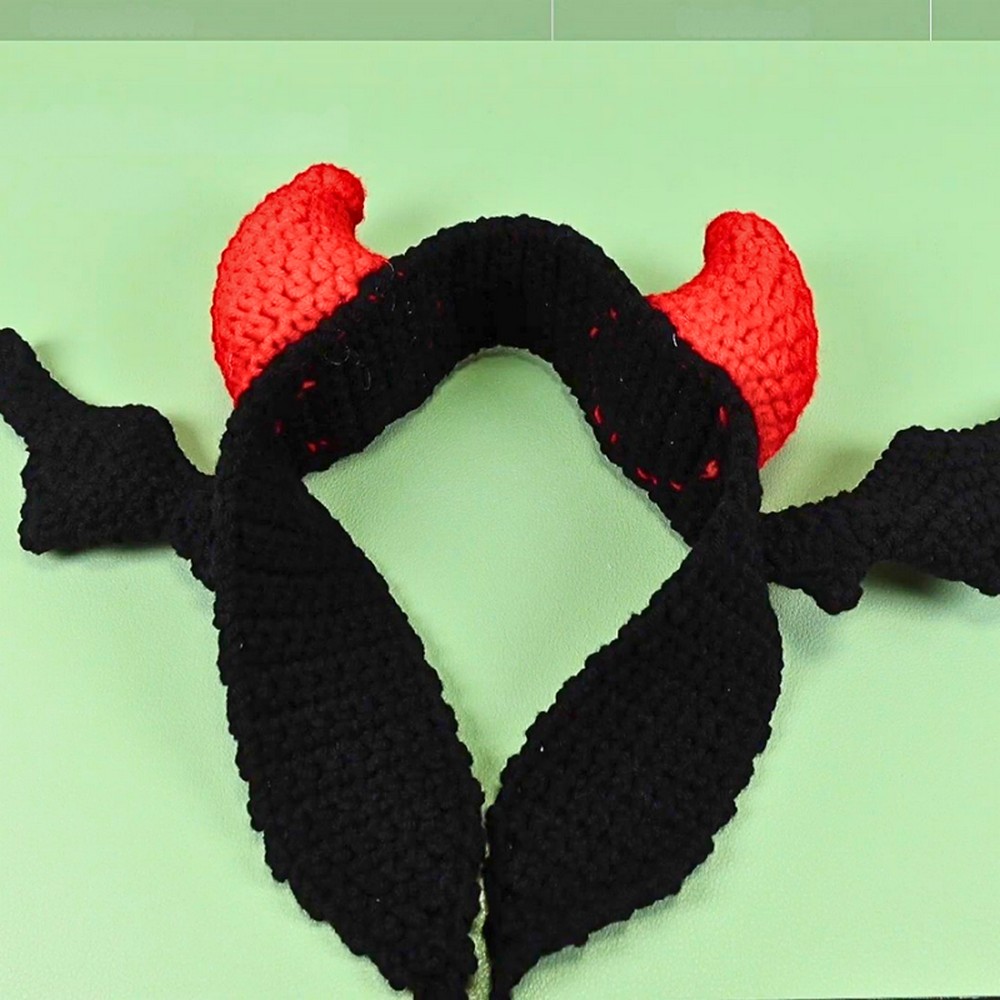 Stylish Crochet Devil Horns Headband Tutorial