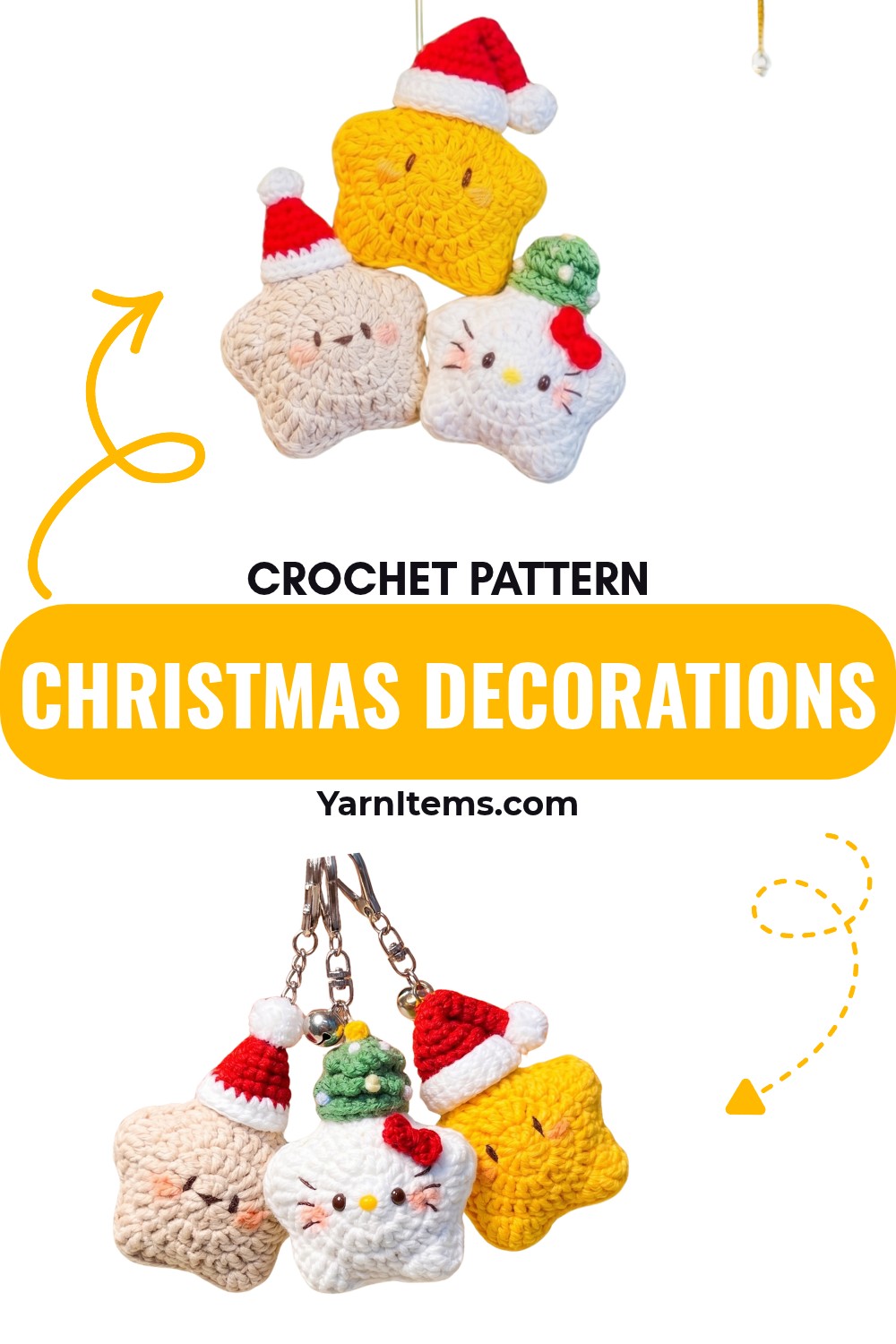 Tiny Crochet Christmas Decorations for Festive Home Décor