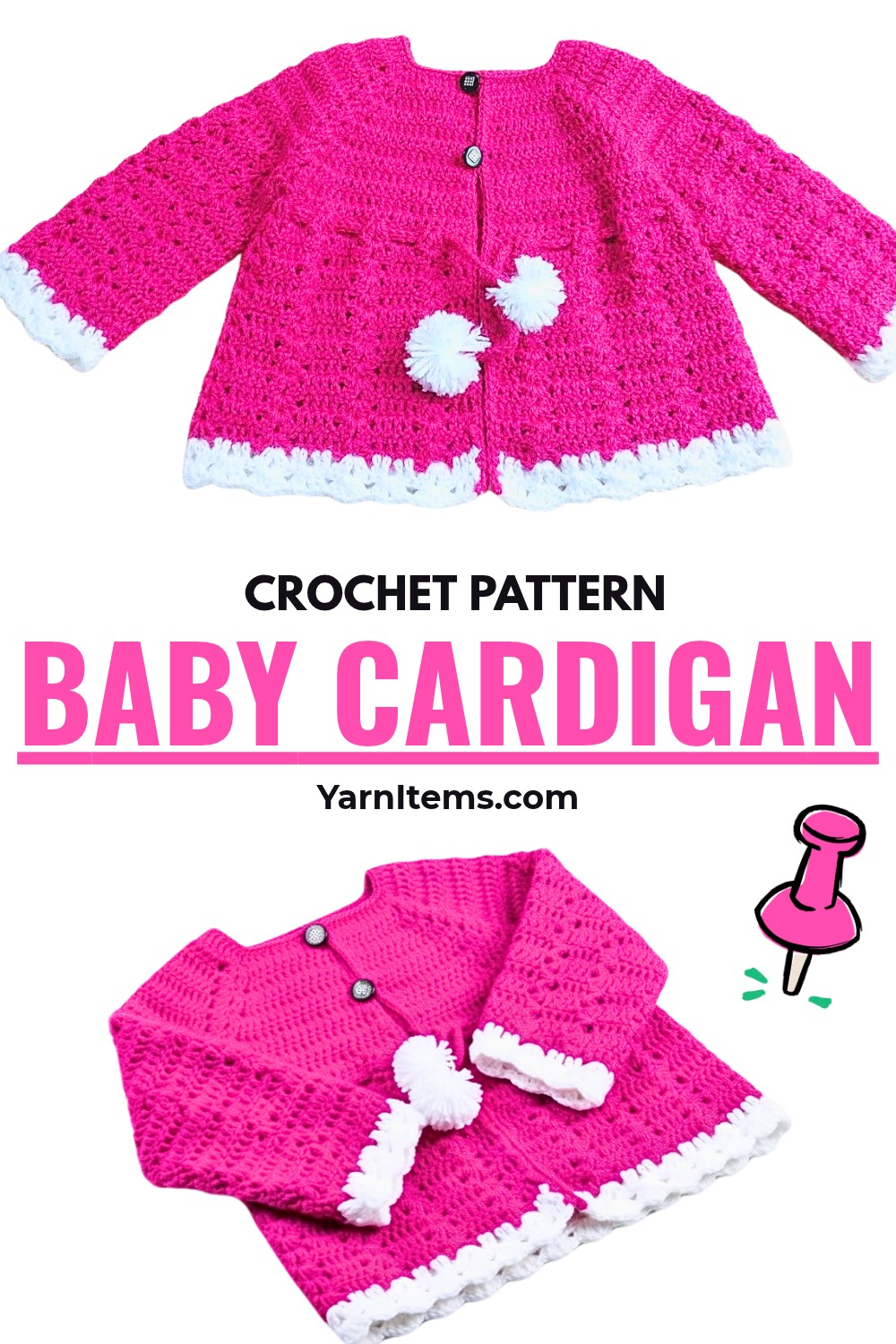 Easy Crochet Baby Cardigan Pattern Perfect for Ages 1–2 Years