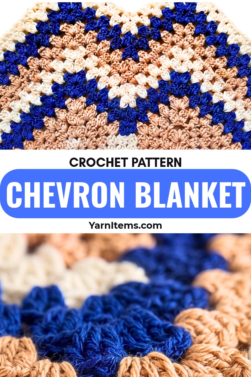 Easy Crochet Chevron Blanket Pattern