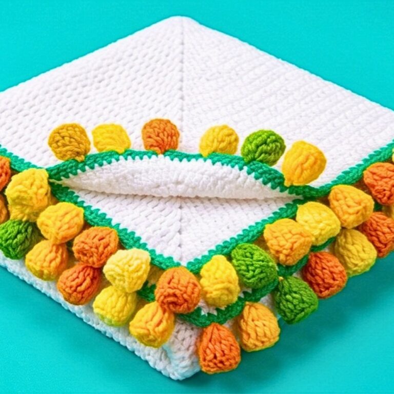 Lily of the Valley Crochet Flower Bouquet Blanket Pattern