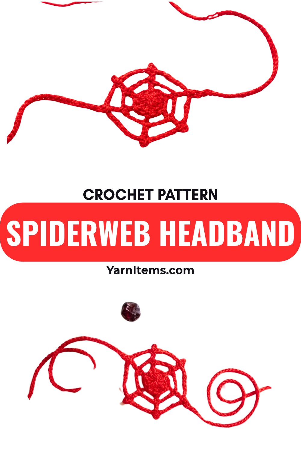 Quick & Easy Crochet Spiderweb Headband Pattern