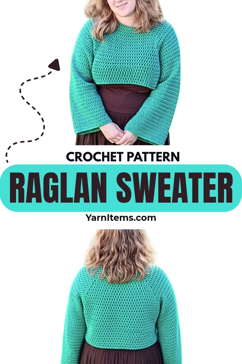 Made-to-Measure Top-Down Crochet Raglan Sweater Pattern