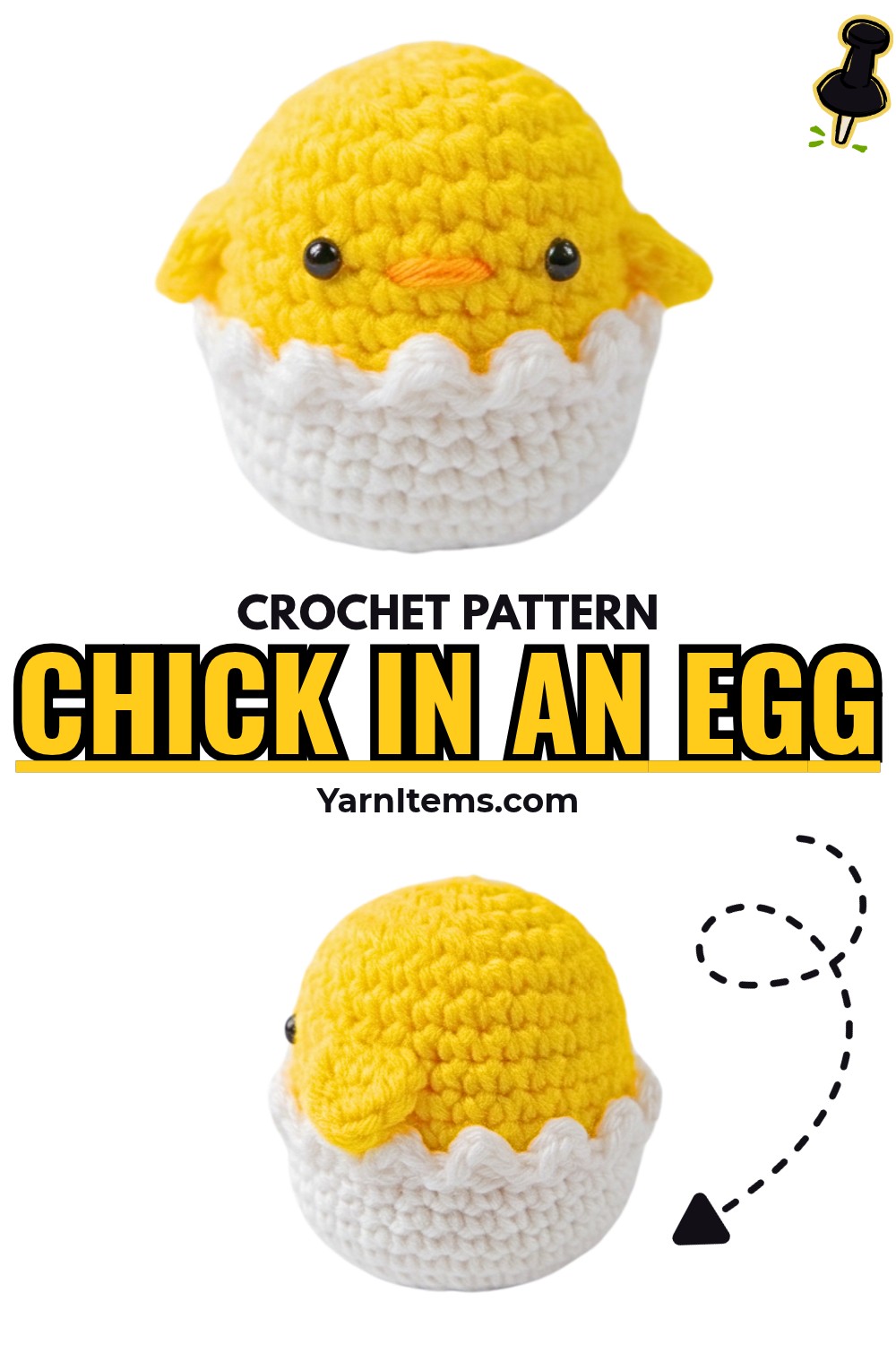 Crochet Chick in an Egg Pattern – Easy Amigurumi Tutorial
