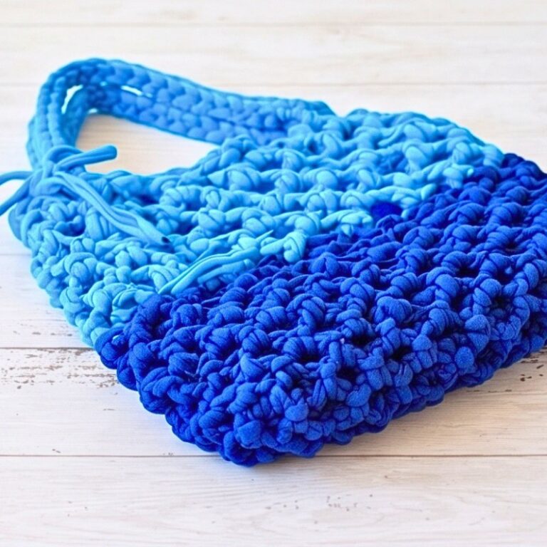 Crochet Mesh T-Shirt Tote Bag Pattern Light & Easy for Summer