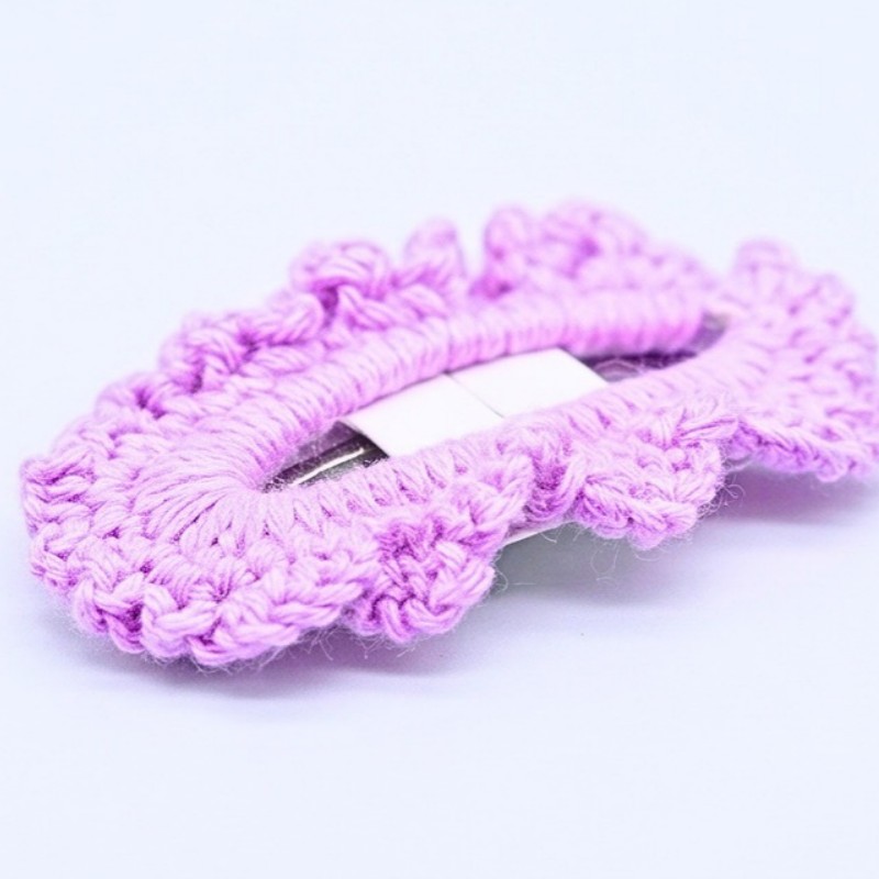 Crochet Ruffle Hairclip: Easy and Stylish Handmade Accessory