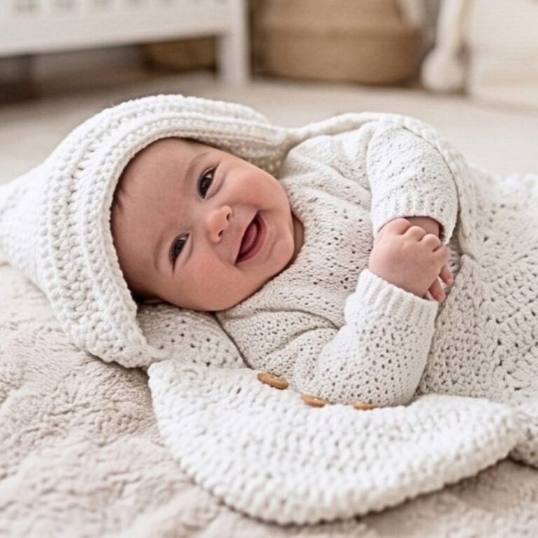 Crochet Star-Shaped Baby Sleeping Bag Pattern