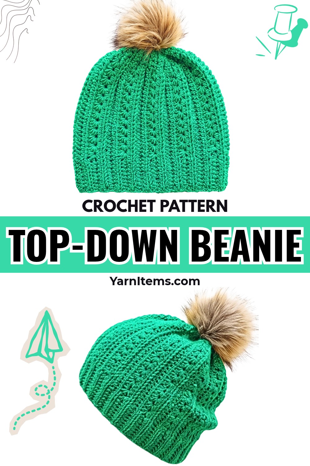 Crochet Star Stitch Beanie Tutorial Wit Easy Sideways Hat