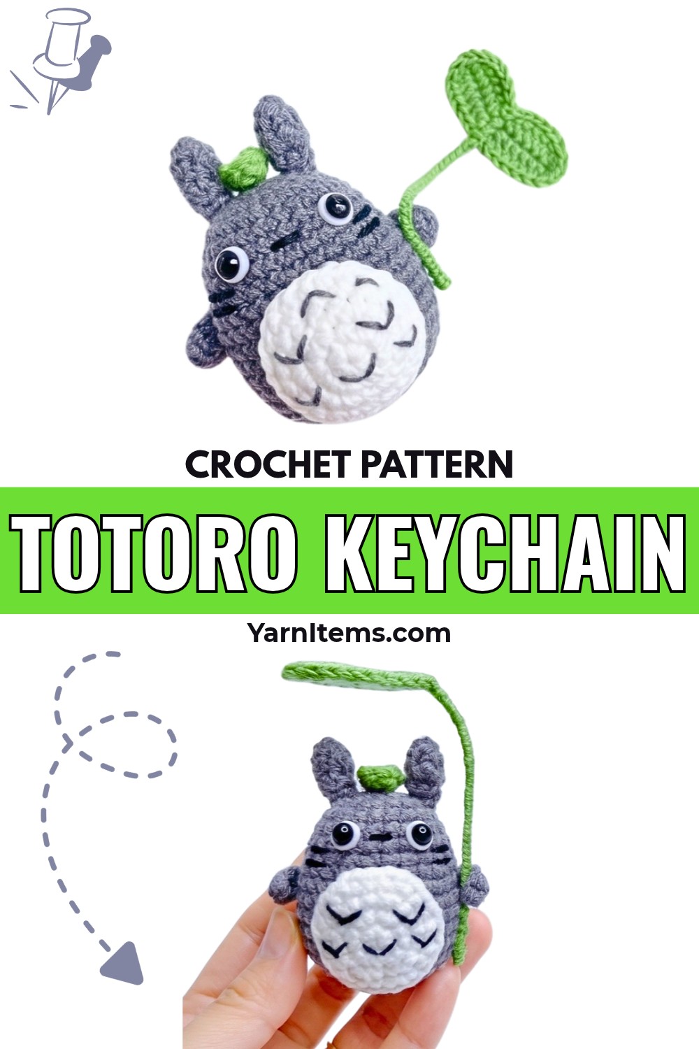 Crochet Totoro Keychain Tutorial - Fun and Easy to Make
