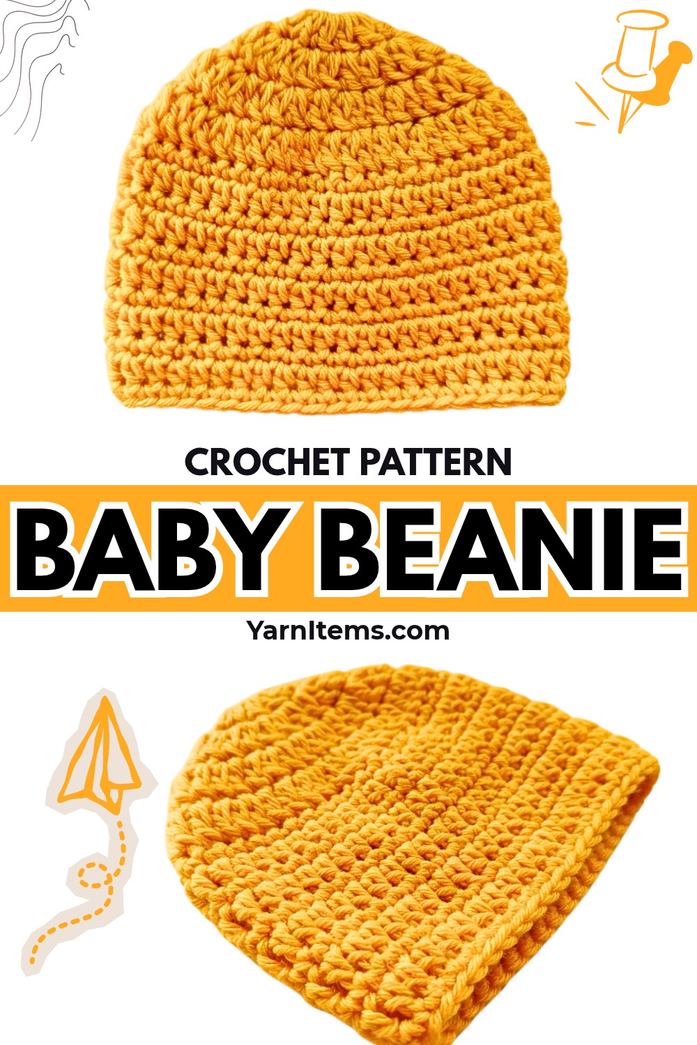 Crochet a Simple Baby Beanie (0-3 Months)