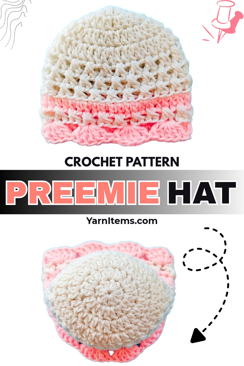 Easy Crochet Preemie Hat Pattern Tutorial With Warm Design