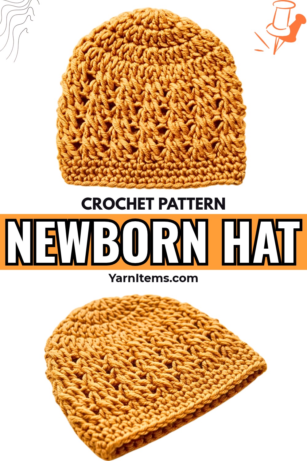 Handmade Crochet Newborn Hat – Cozy and Easy to Create