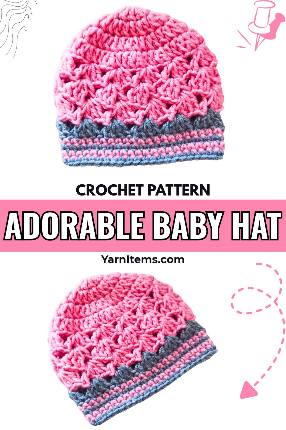 Learn to Crochet an Adorable Baby Hat (0–3 Months)