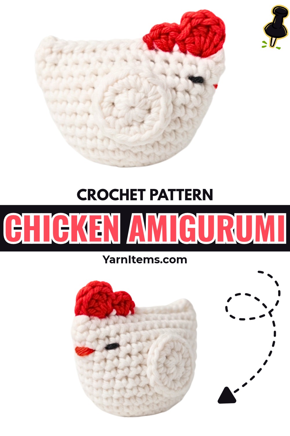 Mini Crochet Chicken Amigurumi Tutorial for Beginners