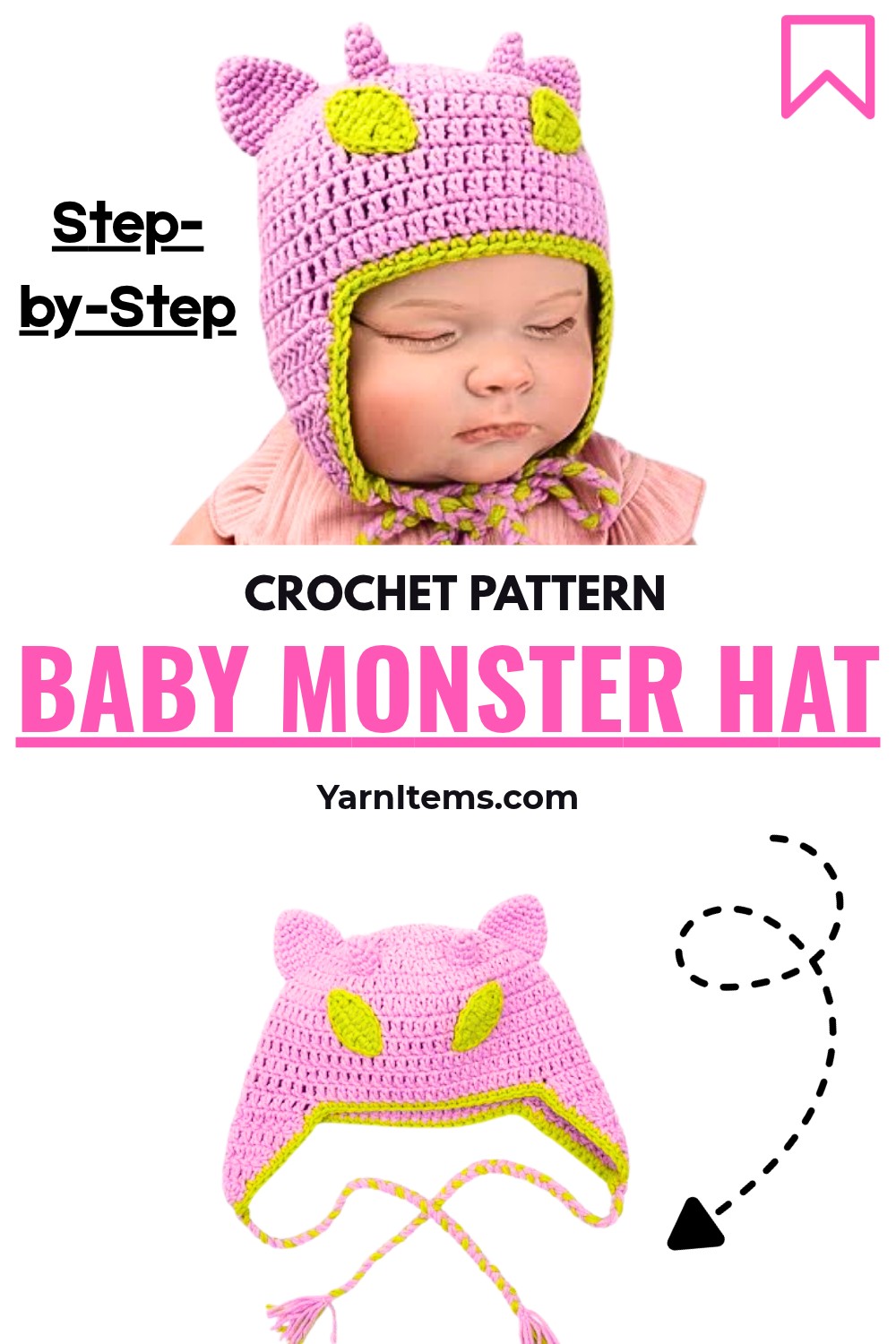 Step-by-Step Guide to Crochet a Baby Monster Hat with Cute Details