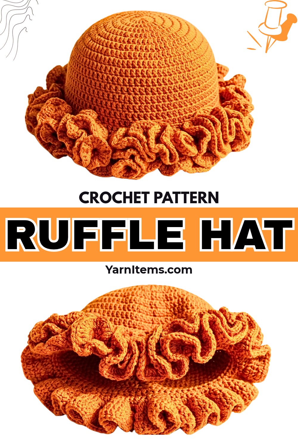 Stylish Step-by-Step Crochet Ruffle Hat Tutorial