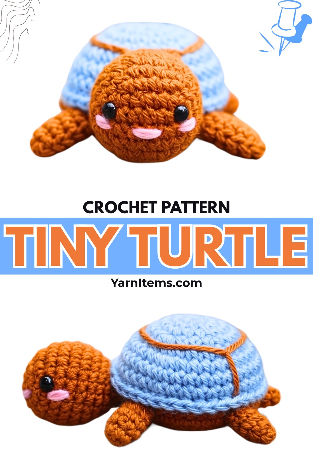 How to Crochet a Turtle Keychain Pattern